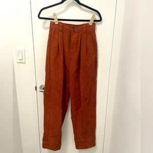 Madewell high ride tapered corduroy pants